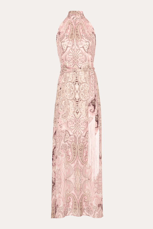 Annie Silk Halter Dress