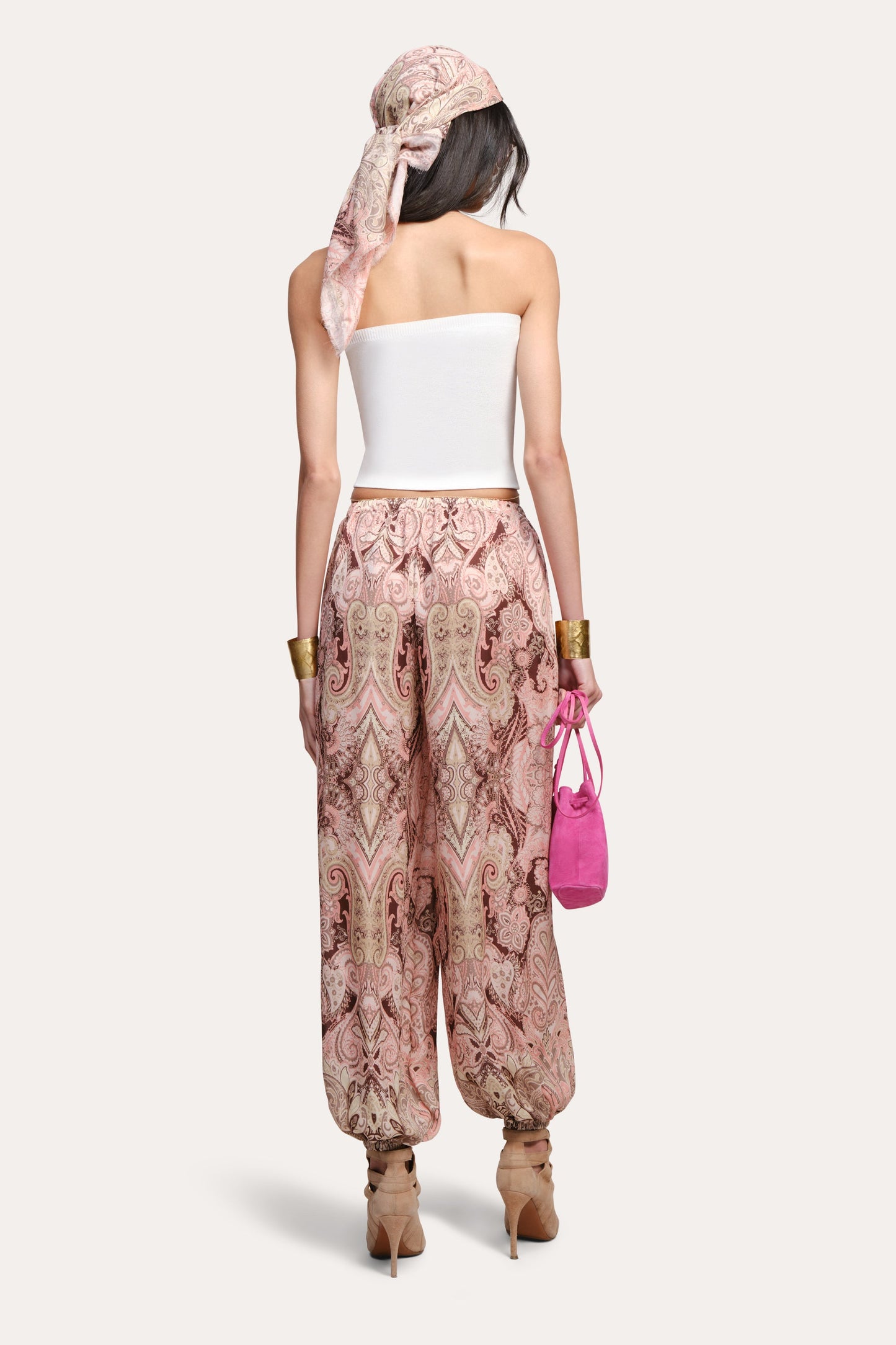 Annie Silk Palazzo Pant