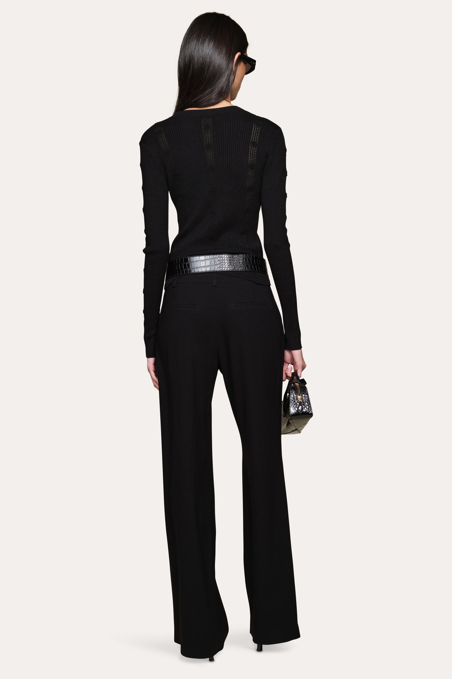 Silk Pointelle Sweater