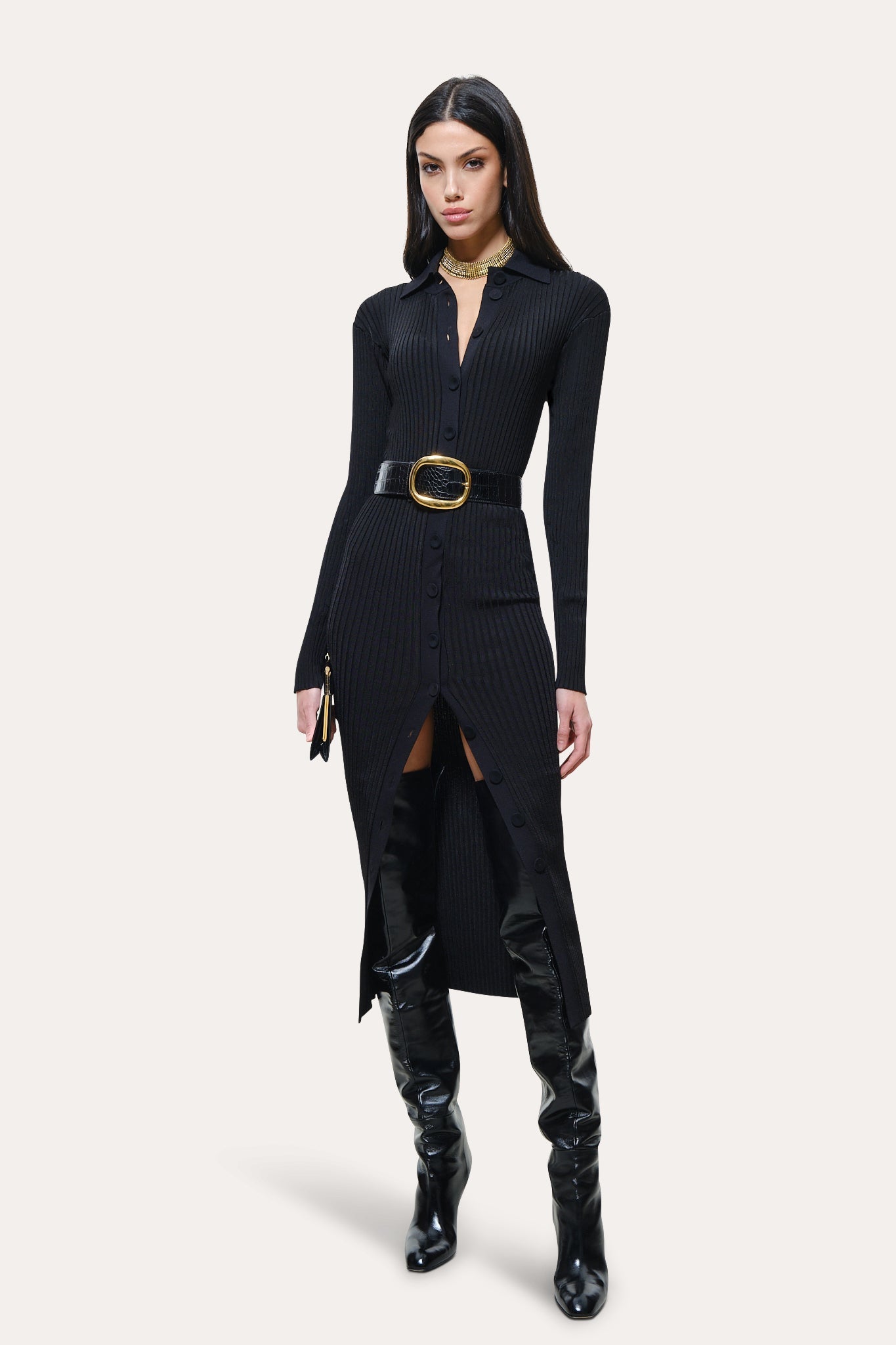 Roxanne Ribbed Duster Dress