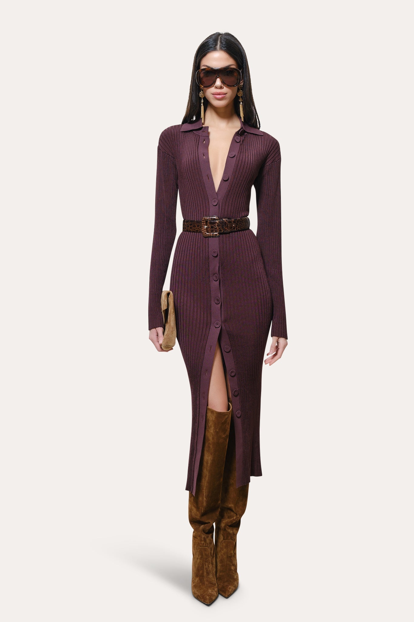 Roxanne Ribbed Duster Dress