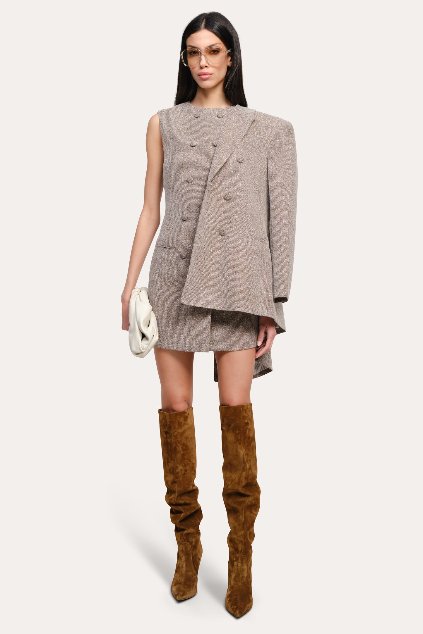 Cécile Bouclé Button Dress