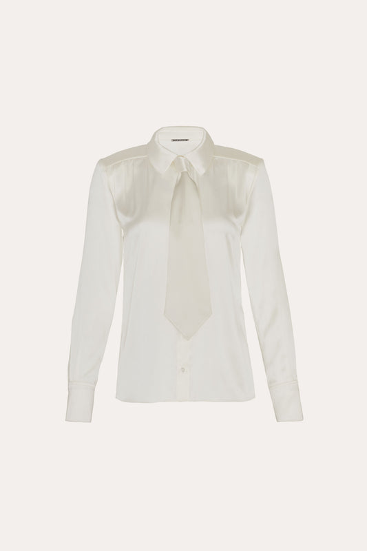 Silk Tie Button Down