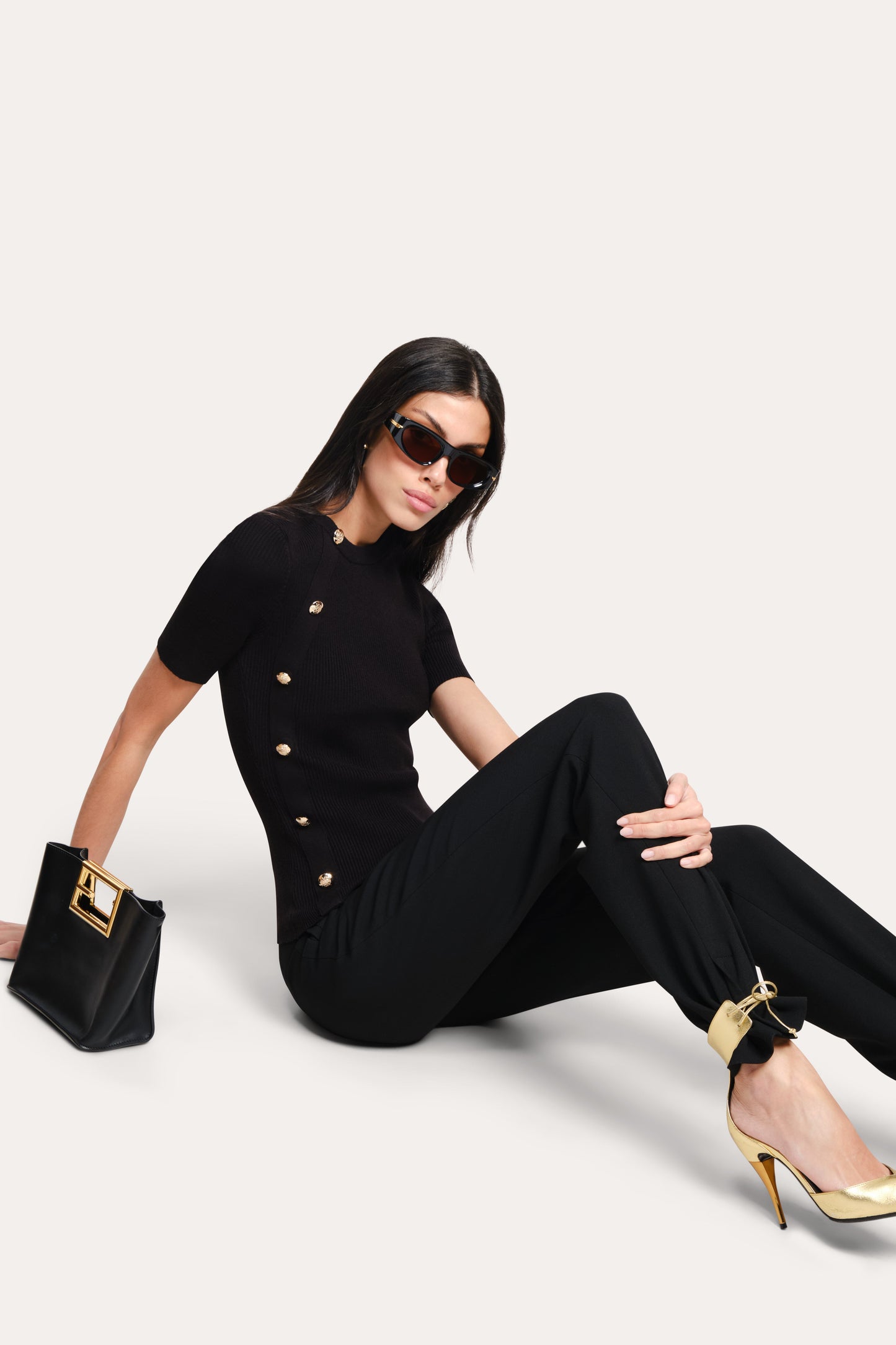 Daphne Ribbed Short Sleeve Top