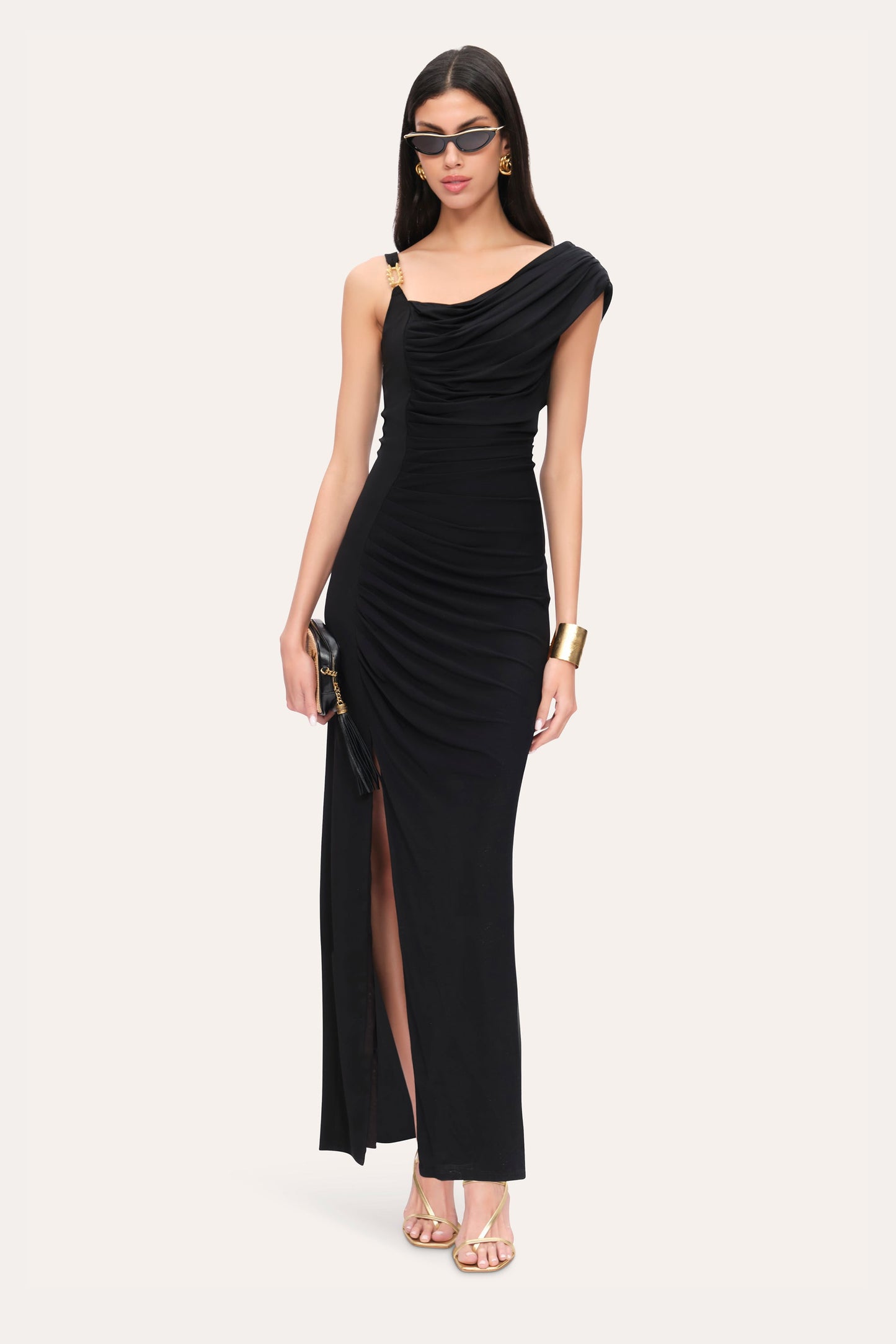 Asymmetric Chain Gown