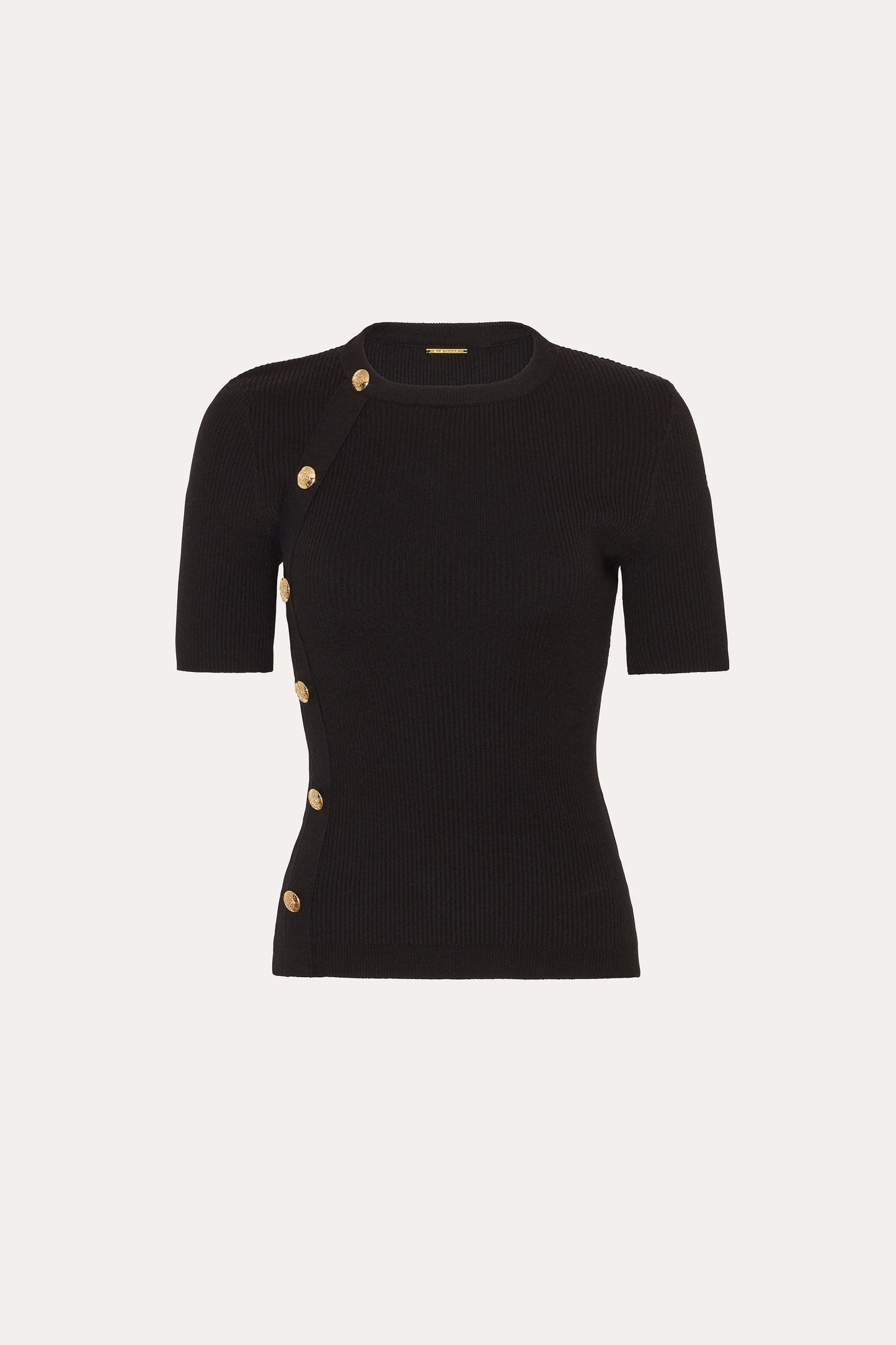 Daphne Ribbed Short Sleeve Top