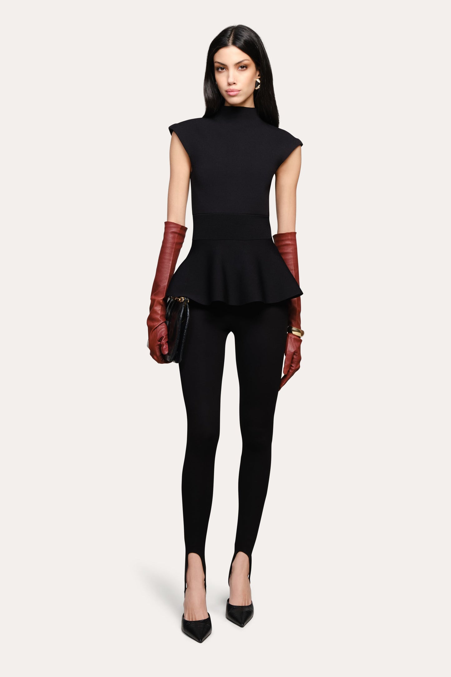 Siena Milano Sculpt Peplum Top