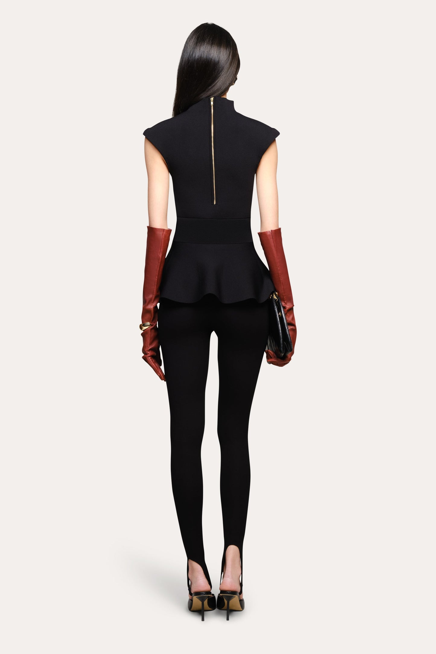 Siena Milano Sculpt Peplum Top