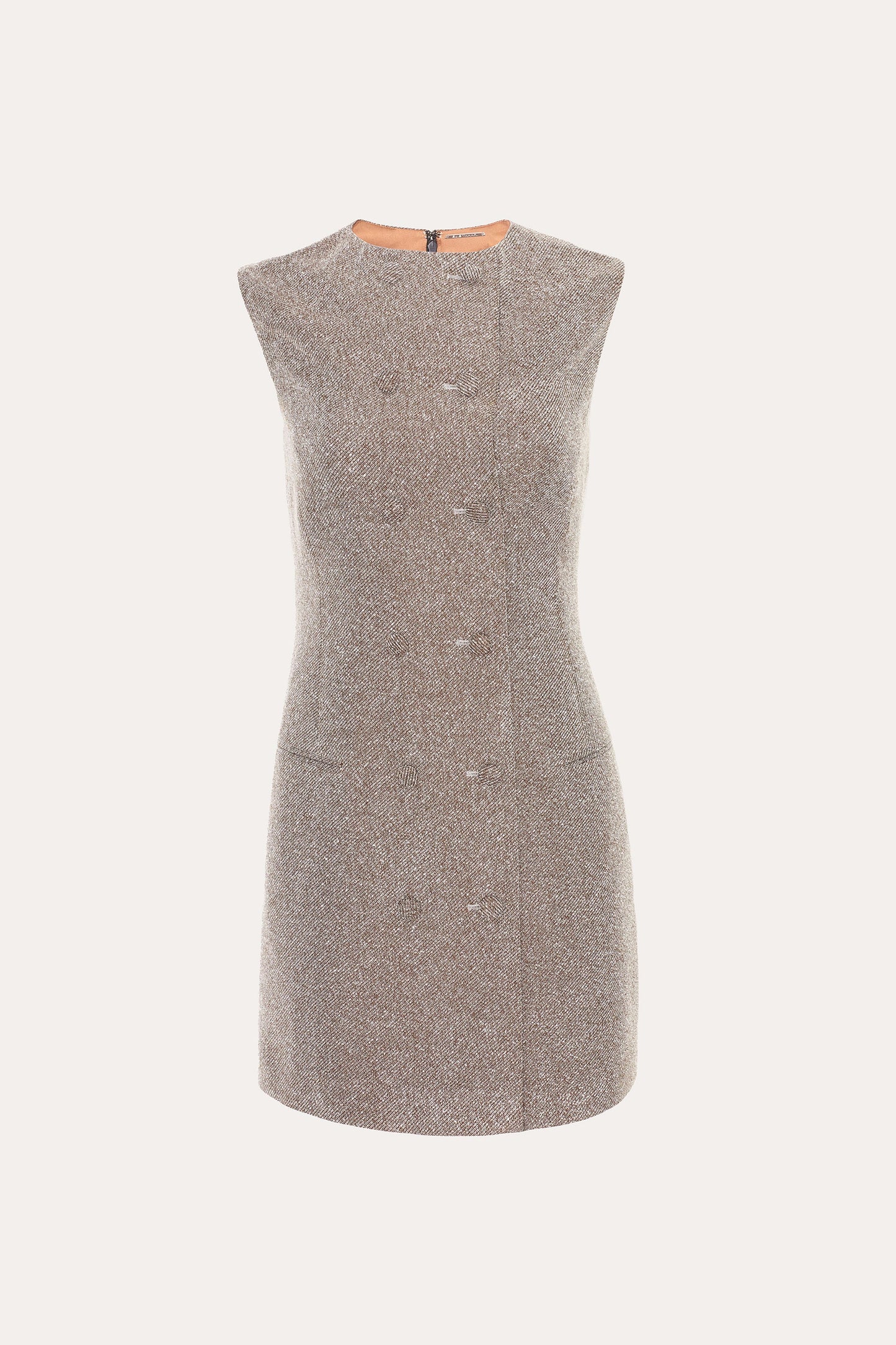 Cécile Bouclé Button Dress