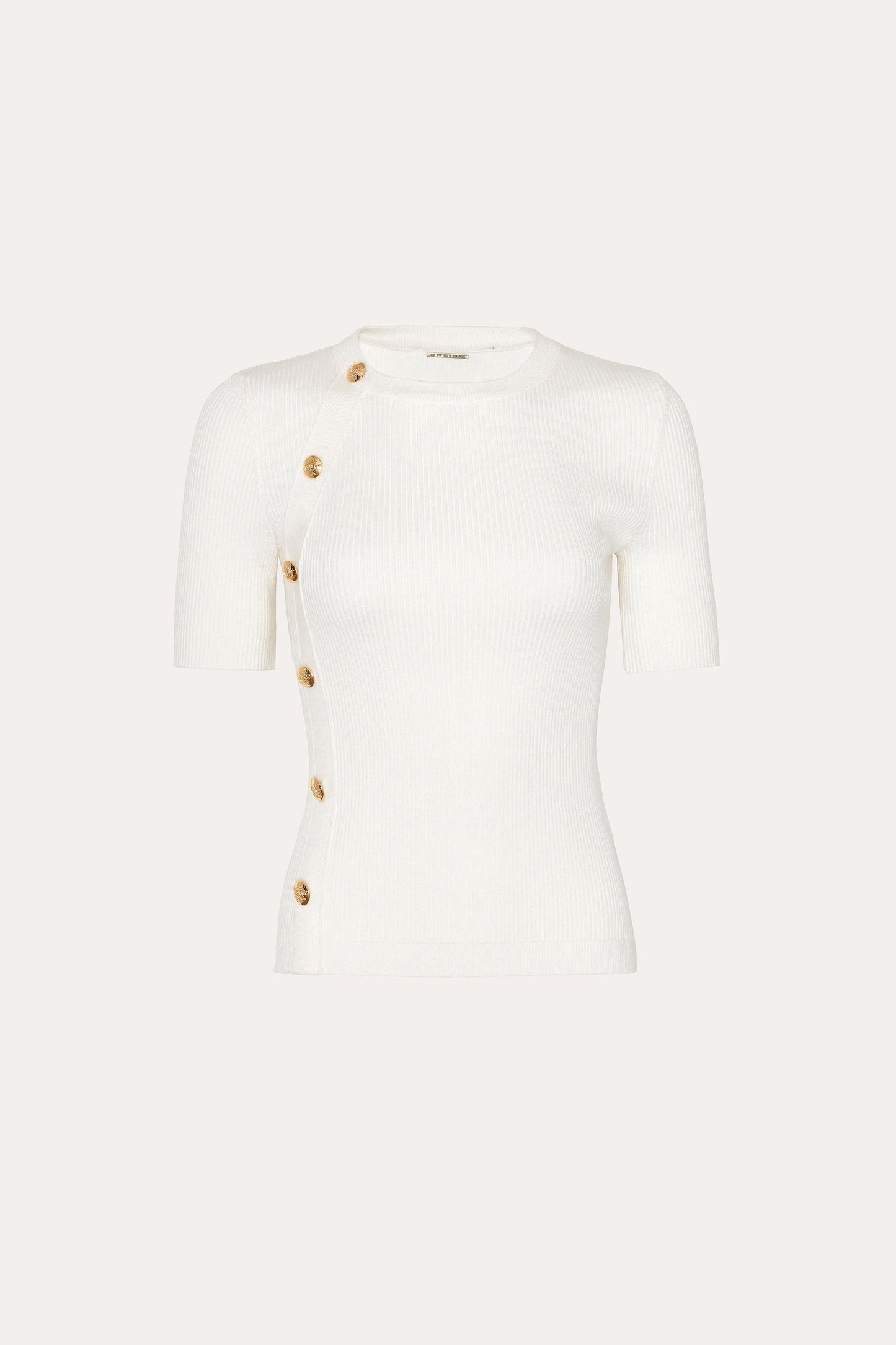 Daphne Ribbed Short Sleeve Top