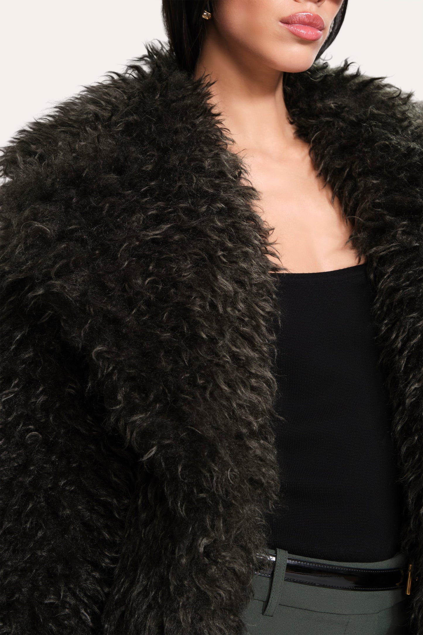 Plush Shearling Coat